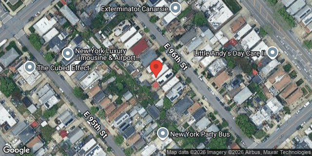 Aerial map of 1528 EAST 96 STREET, Brooklyn