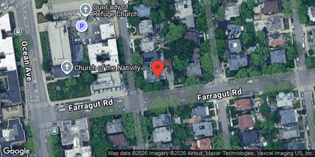 Aerial map of 743 EAST 21 STREET, Brooklyn