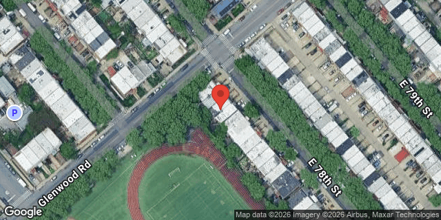 Aerial map of 708 EAST 78 STREET, Brooklyn