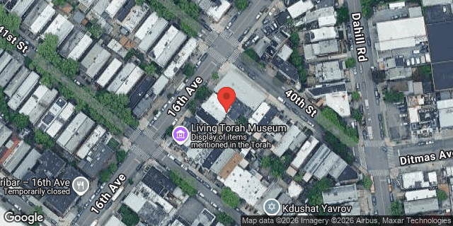 Aerial map of 4009 16 AVENUE, Brooklyn