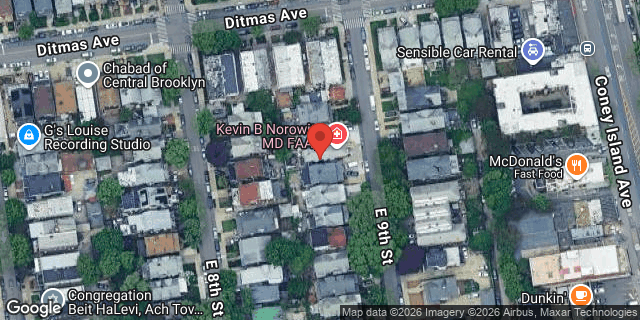 Aerial map of 522 EAST 9 STREET, Brooklyn
