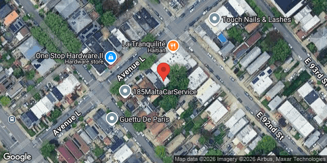 Aerial map of 9112 AVENUE L, Brooklyn