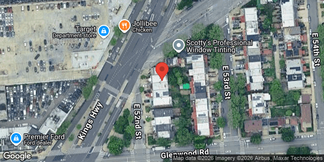 Aerial map of 995 EAST 52 STREET, Brooklyn