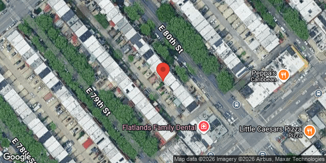 Aerial map of 750 EAST 80 STREET, Brooklyn