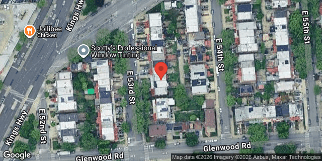 Aerial map of 953 EAST 53 STREET, Brooklyn