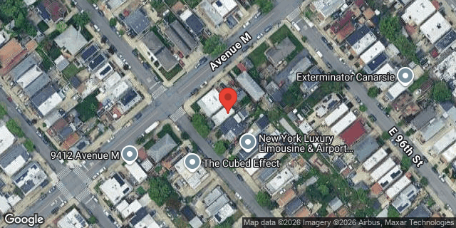 Aerial map of 1495 EAST 95 STREET, Brooklyn