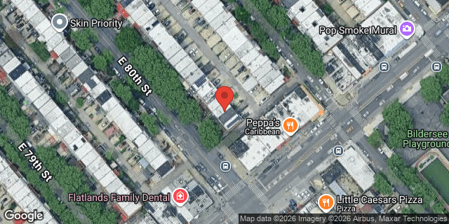 Aerial map of 759 EAST 80 STREET, Brooklyn