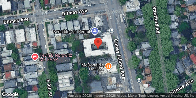 Aerial map of 866 CONEY ISLAND AVENUE, Brooklyn