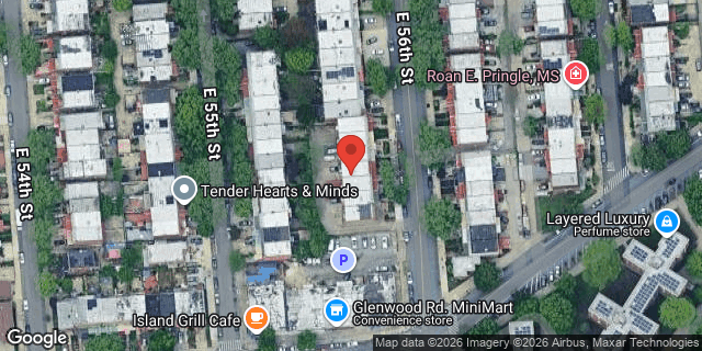 Aerial map of 820 EAST 56 STREET, Brooklyn