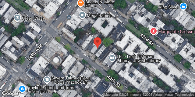 Aerial map of 1423 44 STREET, Brooklyn