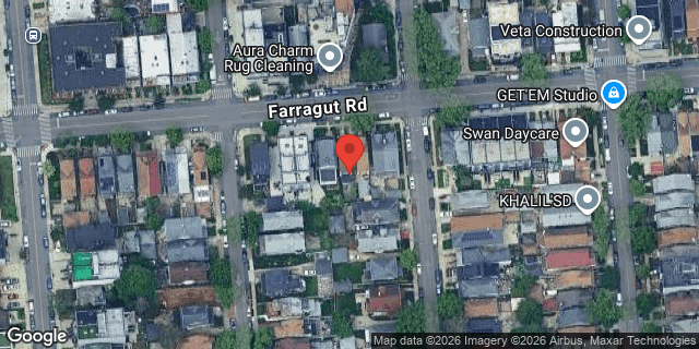 Aerial map of 3416 FARRAGUT ROAD, Brooklyn