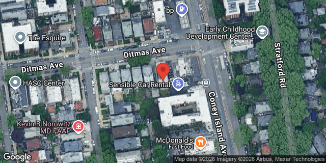 Aerial map of 924 DITMAS AVENUE, Brooklyn