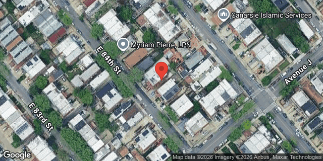 Aerial map of 961 EAST 84 STREET, Brooklyn