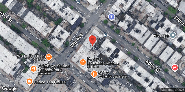 Aerial map of 6009 7 AVENUE, Brooklyn