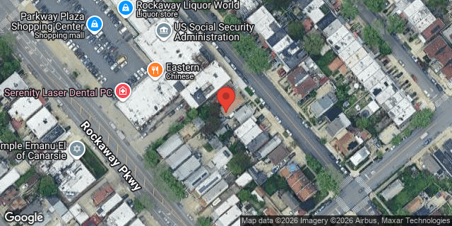 Aerial map of 1506 EAST 98 STREET, Brooklyn