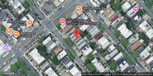 Aerial map of 917 EAST 83 STREET, Brooklyn