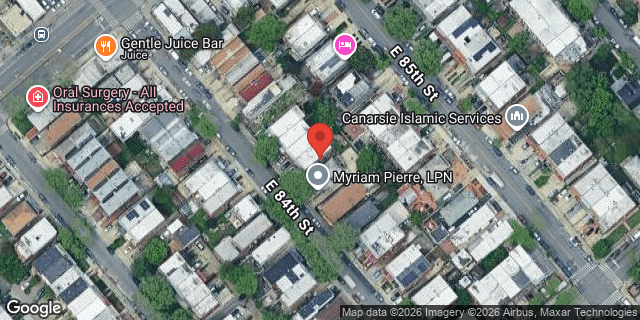 Aerial map of 939 EAST 84 STREET, Brooklyn