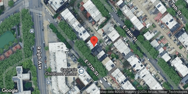 Aerial map of 639 EAST 77 STREET, Brooklyn