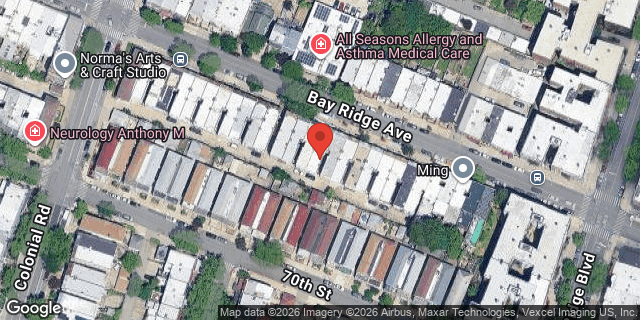 Aerial map of 158 BAY RIDGE AVENUE, Brooklyn