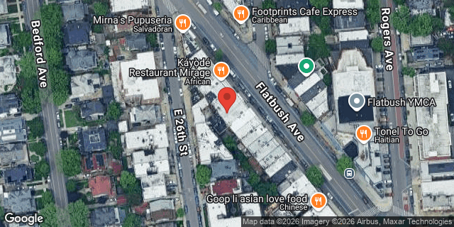Aerial map of 1370 FLATBUSH AVENUE, Brooklyn