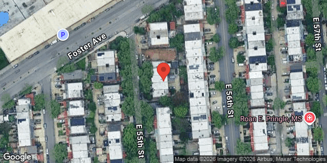 Aerial map of 837 EAST 55 STREET, Brooklyn
