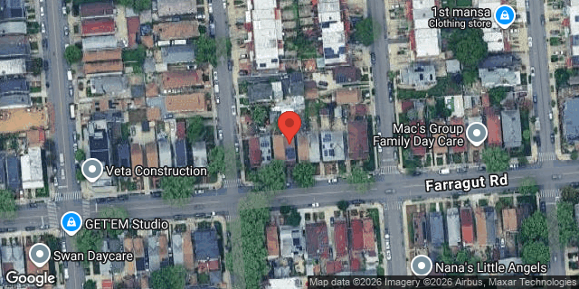 Aerial map of 3709 FARRAGUT ROAD, Brooklyn