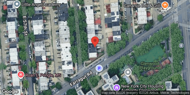 Aerial map of 743 EAST 58 STREET, Brooklyn