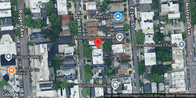 Aerial map of 563 EAST 28 STREET, Brooklyn