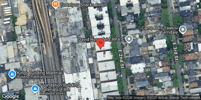 Aerial map of 578 EAST 2 STREET, Brooklyn