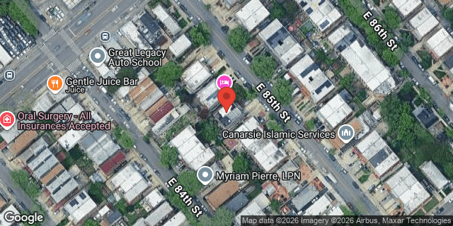Aerial map of 936 EAST 85 STREET, Brooklyn