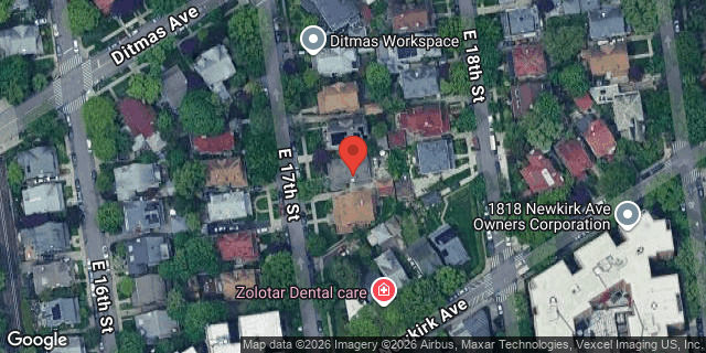 Aerial map of 555 EAST 17 STREET, Brooklyn