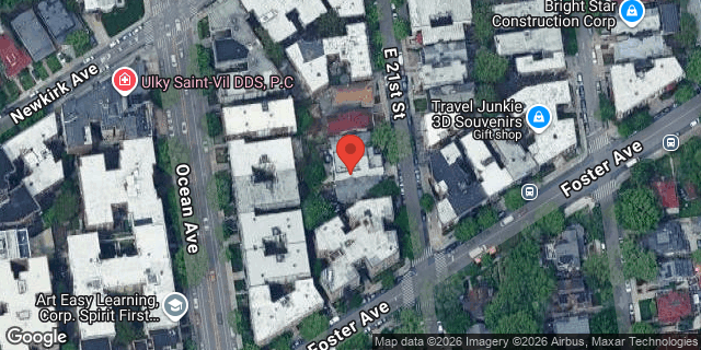 Aerial map of 680 EAST 21 STREET, Brooklyn