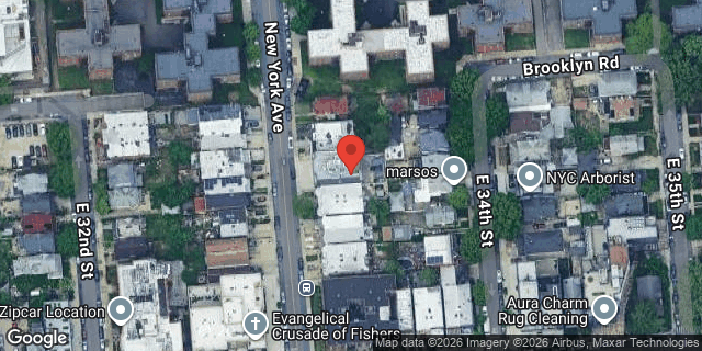 Aerial map of 1463 NEW YORK AVENUE, Brooklyn