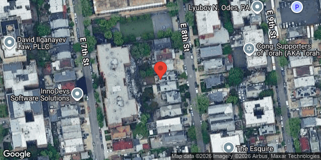 Aerial map of 518 EAST 8 STREET, Brooklyn