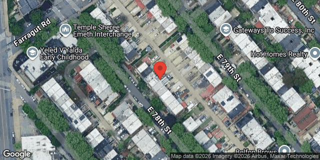 Aerial map of 633 EAST 78 STREET, Brooklyn