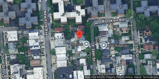 Aerial map of 778 EAST 34 STREET, Brooklyn