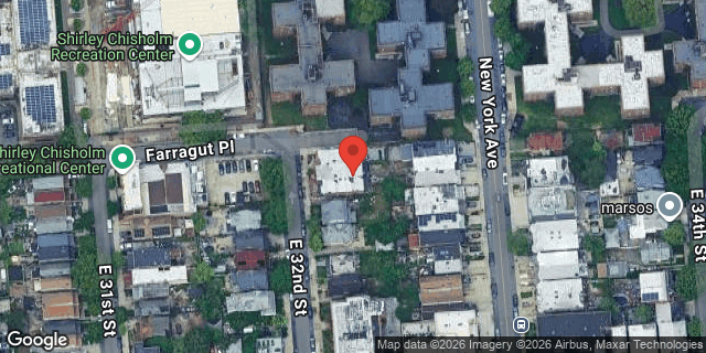 Aerial map of 555 EAST 32 STREET, Brooklyn