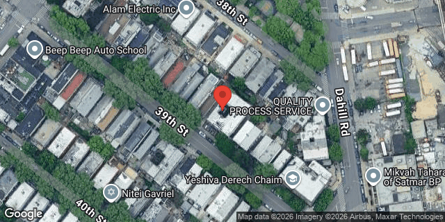 Aerial map of 1551 39 STREET, Brooklyn