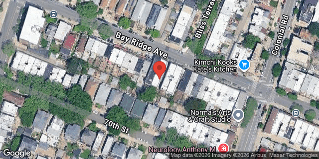 Aerial map of 98 BAY RIDGE AVENUE, Brooklyn