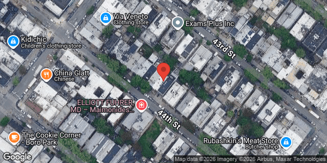 Aerial map of 1333 44 STREET, Brooklyn