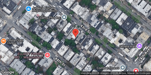 Aerial map of 1332 43 STREET, Brooklyn