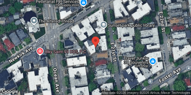 Aerial map of 662 EAST 21 STREET, Brooklyn