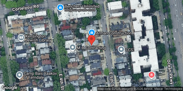 Aerial map of 600 EAST 5 STREET, Brooklyn