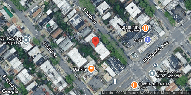 Aerial map of 754 EAST 84 STREET, Brooklyn