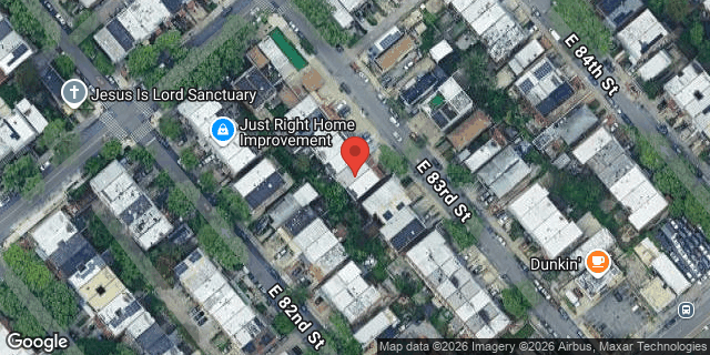 Aerial map of 726 EAST 83 STREET, Brooklyn