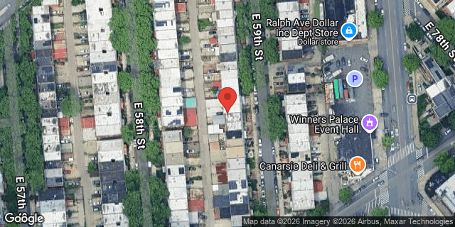 Aerial map of 658 EAST 59 STREET, Brooklyn