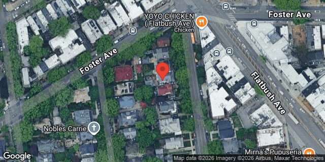 Aerial map of 2654 BEDFORD AVENUE, Brooklyn