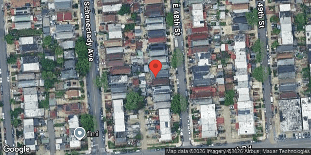 Aerial map of 956 EAST 48 STREET, Brooklyn