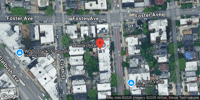 Aerial map of 1302 ROGERS AVENUE, Brooklyn