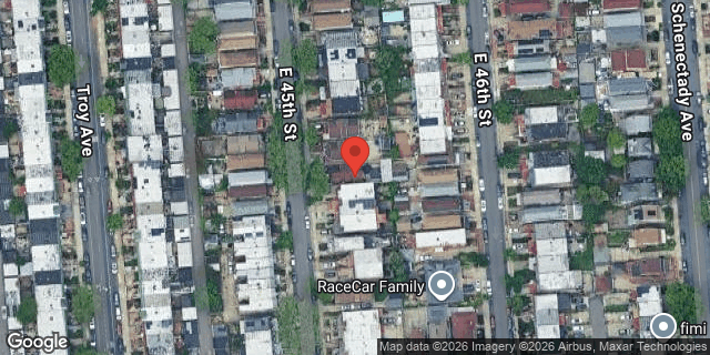 Aerial map of 945 EAST 45 STREET, Brooklyn